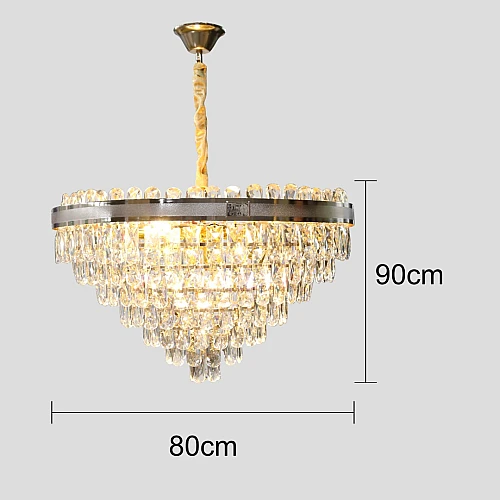 نجف مودرن ذهبي قطر 60 E14*10L سم
