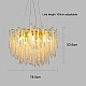 نجف مودرن ذهبي مع شفاف E14*13 لمبة مقاس 80 سم