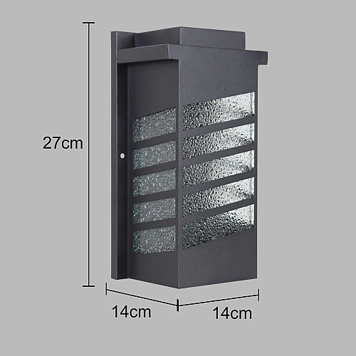 كشاف بوابة جداري غطاء لون اسود