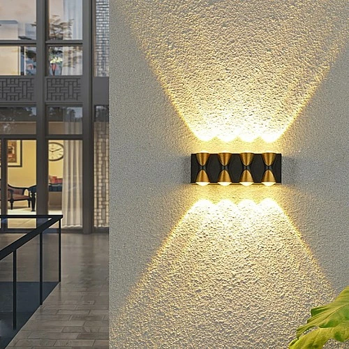  منتج كشاف بوابه لون الانارة اصفر 8 عدسات-9540/8Y/BK+GD+WW