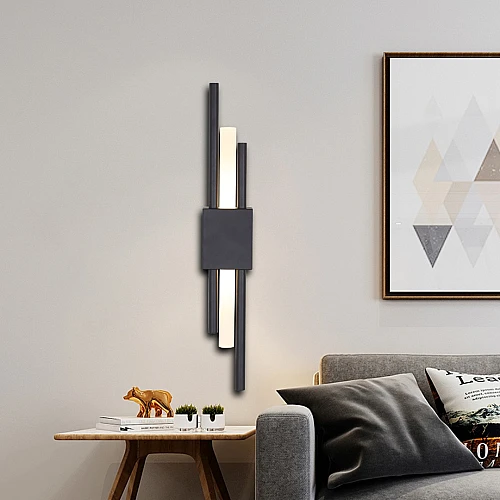 ابليك مودرن اسود لون الانارة 3اضاءات 3 واط