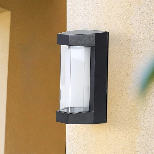  منتج كشاف بوابة خارجي اسود لون الانارة اصفر7 واط-9607/7W/BK+WW