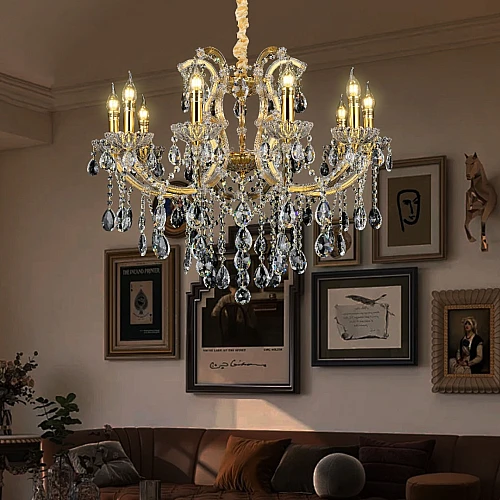 نجف شمعدان 650 قطر 800 E14*10L سم نجف شمعدان 650 قطر 800 E14*10L سم