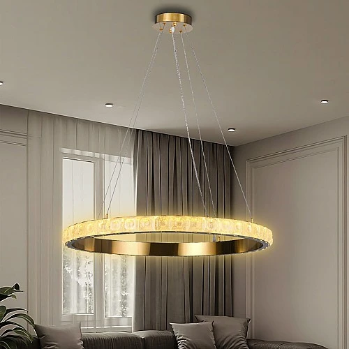 ثريا أوبتيما شلندر مودرن زيتي مع لون الانارة 3اضاءات متغيرة قطر 80 سم