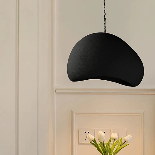 علاقي مودرن اسود E27*1L قطر 80 سم