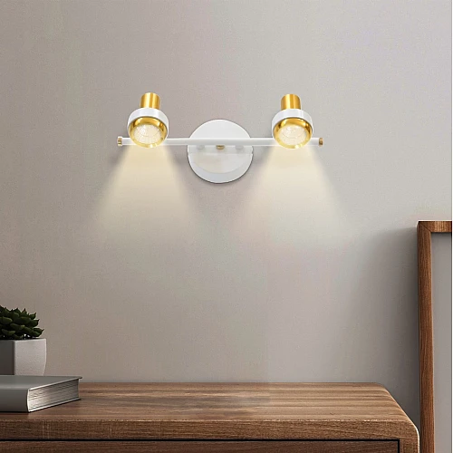 إضاءة لومي حائط مغسلة لون الانارة اصفر مزوج