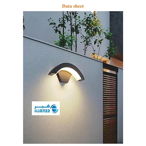  منتج كشاف خارجي اسود لون الانارة اصفر 24 واط-9629/24W/BK+WW