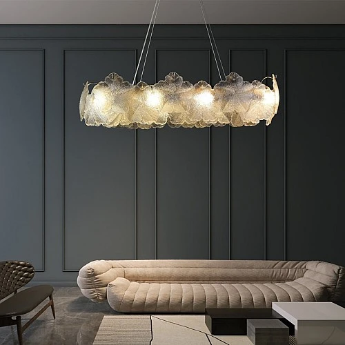 نجف مودرن غطاء لون ذهبي E14*10L مقاس 80*35 سم