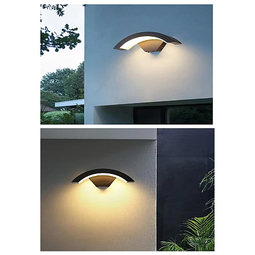  منتج كشاف خارجي اسود لون الانارة اصفر 24 واط-9629/24W/BK+WW