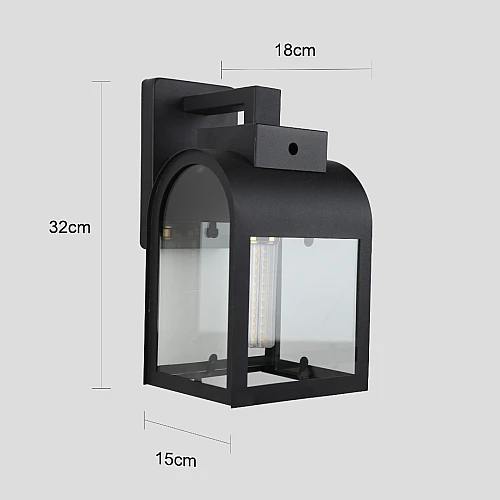 فانوس جداري خارجي اسود
