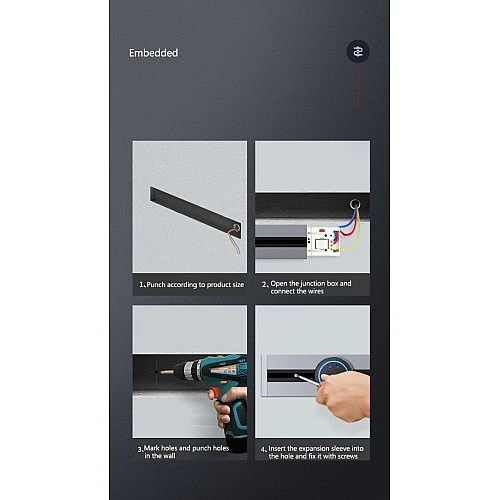 مجرى لطش ظاهر متعدد الافياش القابلة للإضافة والإزالة لون فضي طول 80 سم توفل