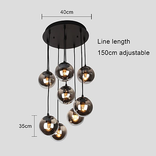 علاقي مودرن اسود E27