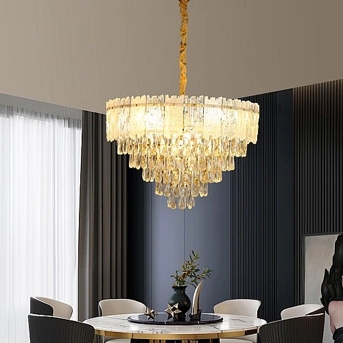 نجف مودرن ذهبي E14*9L قطر 60 سم