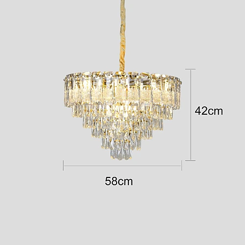 نجف ذهبي E14*9L مقاس 60 سم