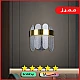 إضاءة أور نيست جدارية شكل ذهبي مع اشراقة متعددة الألوان ( كريمي + اصفر + ابيض ) بتصميم راقي وجميل قطر 28. سم إضاءة أور نيست جدارية شكل ذهبي مع اشراقة متعددة الألوان ( كريمي + اصفر + ابيض ) بتصميم راقي وجميل قطر 28. سم