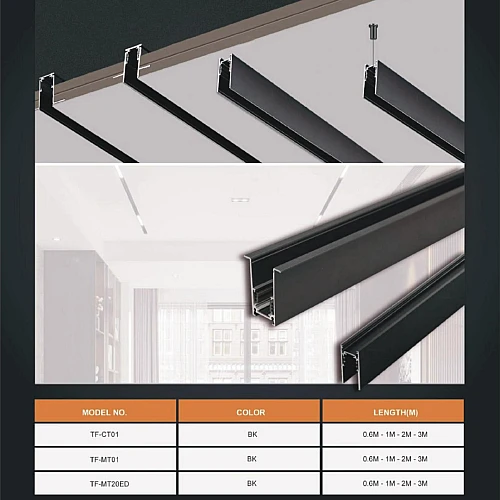 سكه مجرى 2 متر مغناطيس لطش او معلق على السقف توفل- (هذا المنتج متاح في جدة و الرياض فقط)