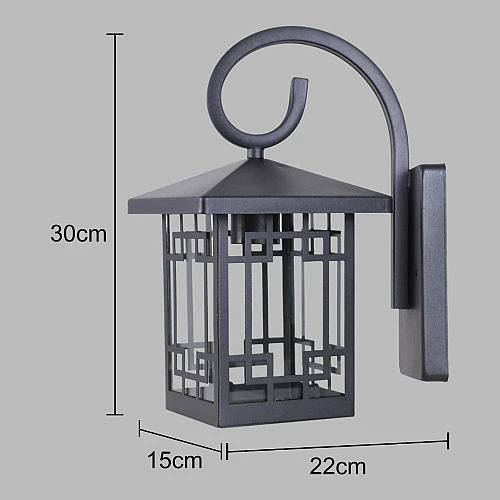 كشاف بوابة جداري غطاء لون اسود