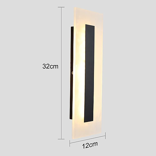 ابليك حائط جداري مودرن اسود لون الانارة 3اضاءات 5 واط مفرد