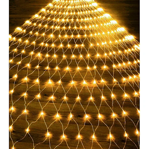 سلسلة اضاءة ستارة 3X4 متر لون الانارة اصفر