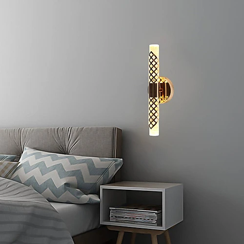إضاءة أبليك حائط مودرن ذهبي لون الانارة 3 اضاءات واط 7
