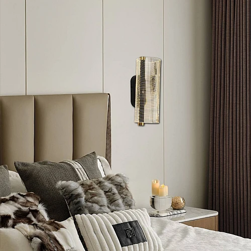 إضاءة ابليك حائط مودرن اسود لون الانارة 3اضاءات 9 واط