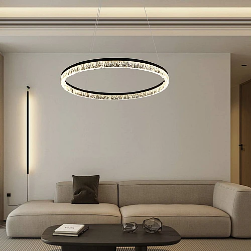 نجف مودرن اسود لون الانارة 3 اضاءات 42 واط مقاس 60 سم