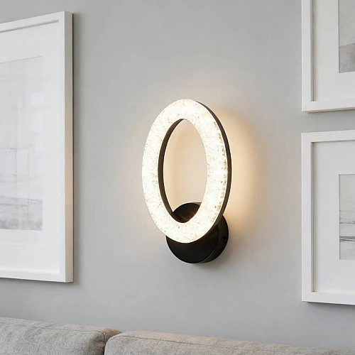 إضاءة أبليك حائط مودرن اسود لون الانارة 3 اضاءات واط 5