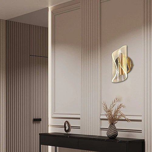 ابليك مودرن ذهبي لون الانارة 3 اضاءات W3