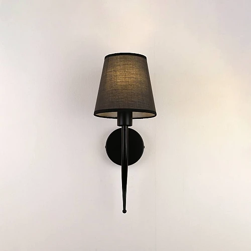 إضاءة جلو جليم جدارية مفرد مودرن اسود E14