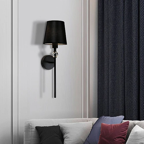 إضاءة أبليك حائط مودرن اسود E14*1L