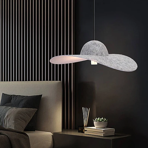 علاقي مودرن فضي E27*1L قطر 800 ملم