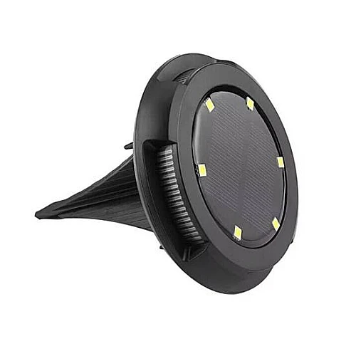 مصباح أرضي يعمل بالطاقة الشمسية بإضاءة صفراء للحدائق 