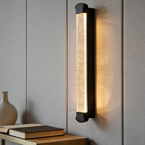 ابليك خارجي فاخر اسود لون الانارة اصفر