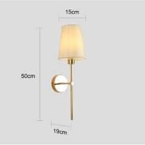 إضاءة شاين برايت جدارية مفرد مودرن شكل ذهبي تصميم عصري E14