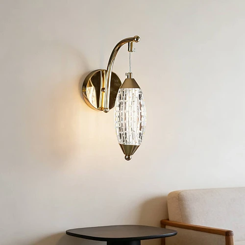 إضاءة أبليك حائط مودرن ذهبي لون الانارة 3 اضاءات واط 5