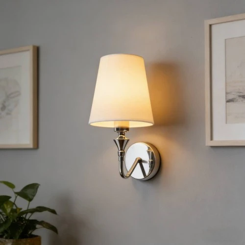 إضاءة أبليك حائط مودرن فضي E14*1L