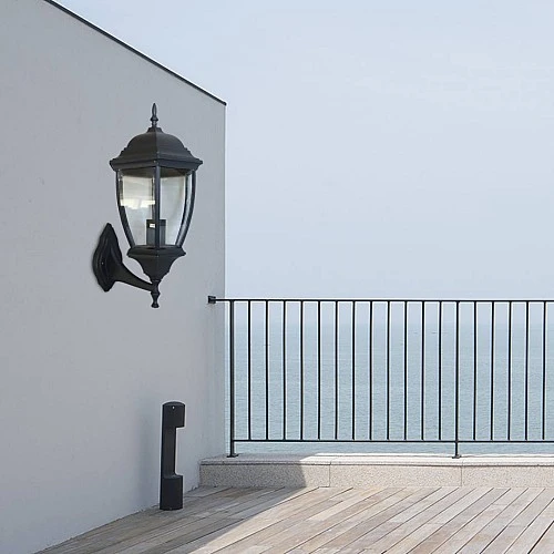  منتج فانوس جدار اسود كبير-6153L/W/BK