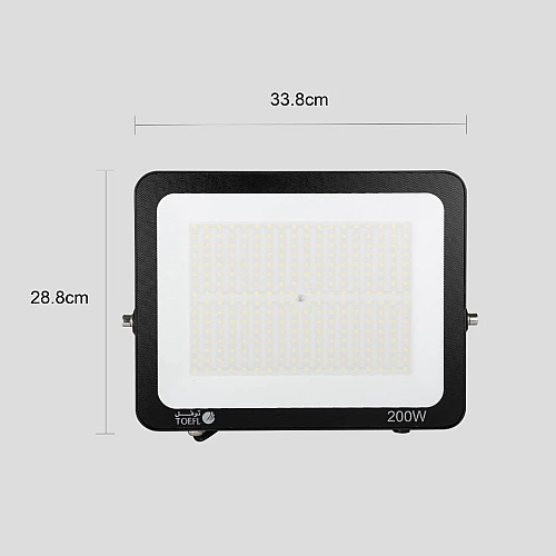 كشاف خارجي لون الانارة اصفر فلود لايت 200 واط توفل