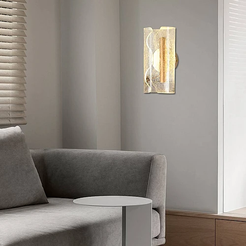 إضاءة ابليك حائط مودرن ذهبي لون الانارة 3 اضاءات واط 5