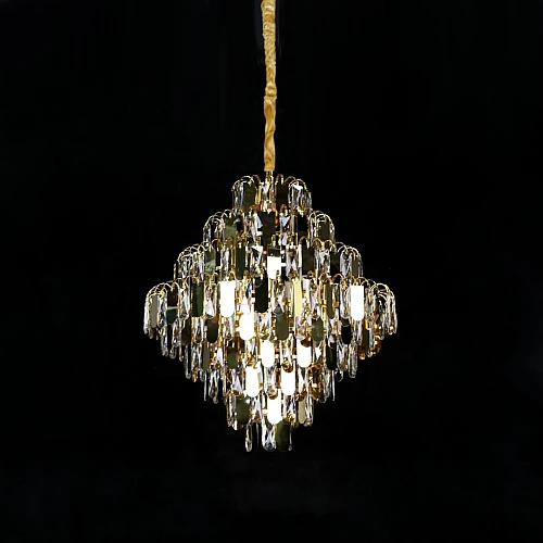 نجف علاقي كريستال ذهبي قطر 60 سم E14 نجف علاقي كريستال ذهبي قطر 60 سم E14