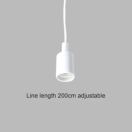 كبس هولدر علاقي طول 1 متر بلاستيك مع ابيض (سلك قماش)