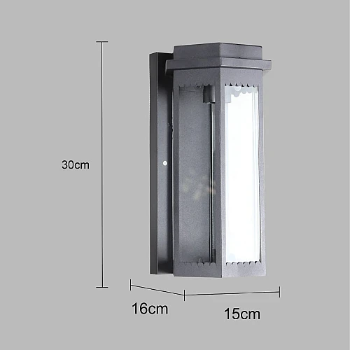 فانوس جداري خارجي اسود E27