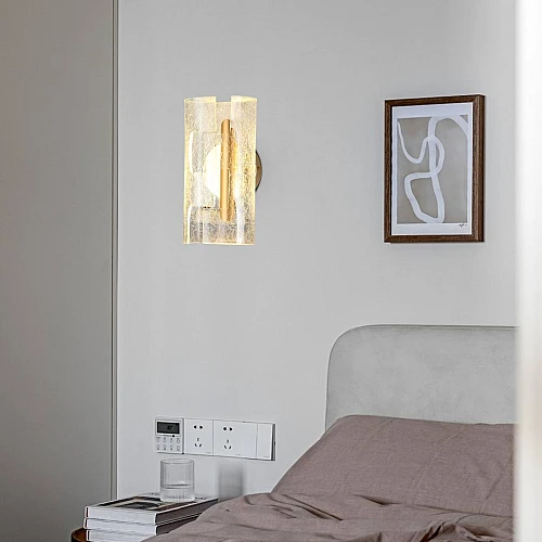 إضاءة ابليك حائط مودرن ذهبي لون الانارة 3 اضاءات واط 5