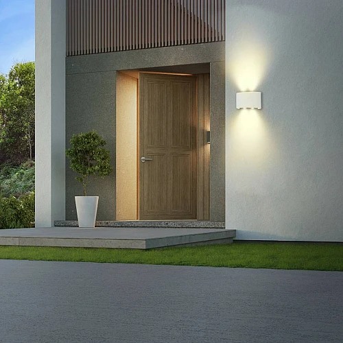 كشاف بوابة لون الانارة اصفر مزدوج 4 واط