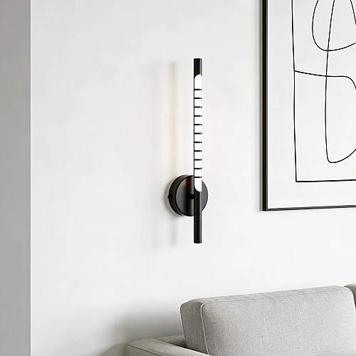 إضاءة ابليك حائط مودرن اسود لون الانارة اصفر واط 5 مقاس 400 ملم