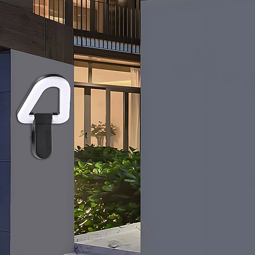 ابليك جداري خارجي اسود لون اصفر 12 واط