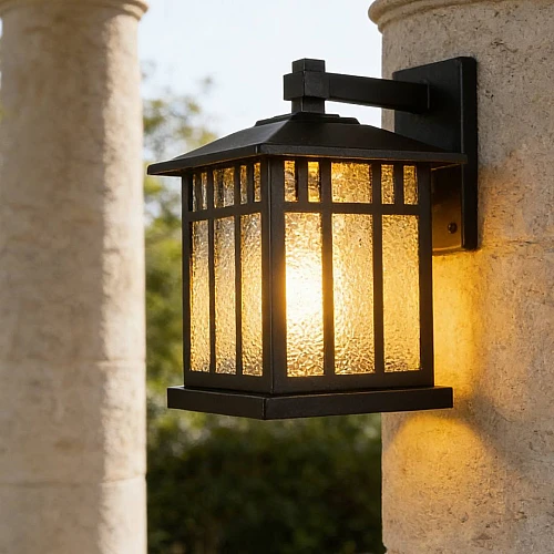 فانوس جداري غطاء لون اسود