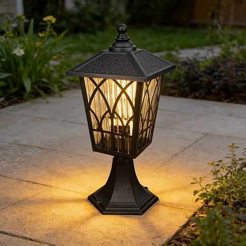 فانوس جلاسي خارجي اسود