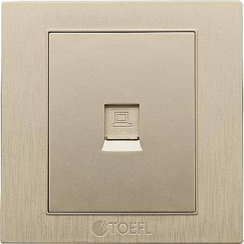 فيش منفذ كمبيوتر مفرد لون ذهبي ملكي توفل