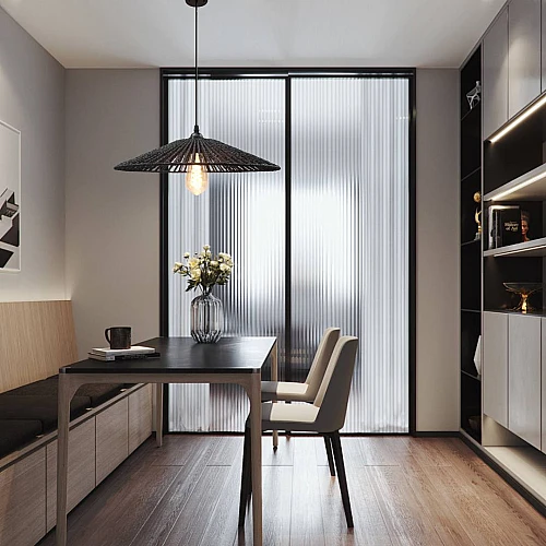 نجف مودرن اسود E27*1 مقاس 60 سم